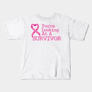 You're Looking at a Survivor Kids T-Shirt